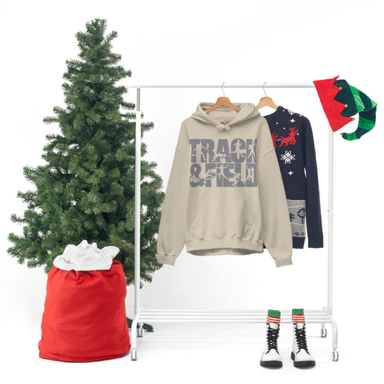 Chill Stitch – Track & Field Sport - Unisex Hooded Hoodie Sweatshirt – Embrace Your Vibe