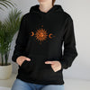 Abstract Mystic Direction Shapes V32 Sun Moon Solar Winds | Abstract | Minimalist | Modern | Unisex Hooded Hoodie Sweatshirt