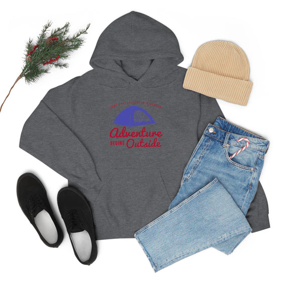 Chill Stitch – Outside Your Tent Adventure - Unisex Hooded Hoodie Sweatshirt – Embrace Your Vibe