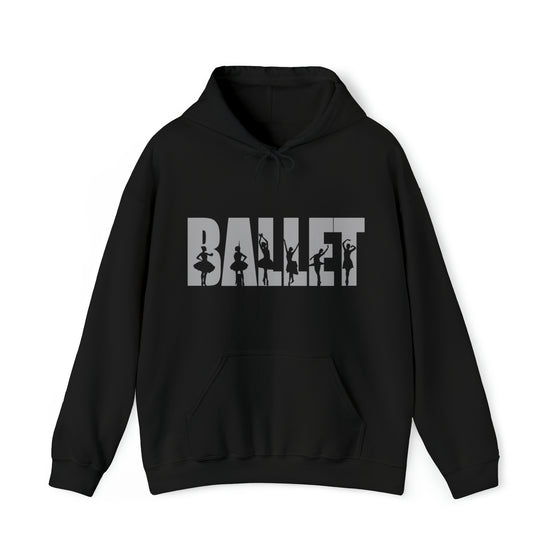 Ballet Dance Silhouette Sport | Unisex Hooded Hoodie Sweatshirt | Embrace Your Vibe
