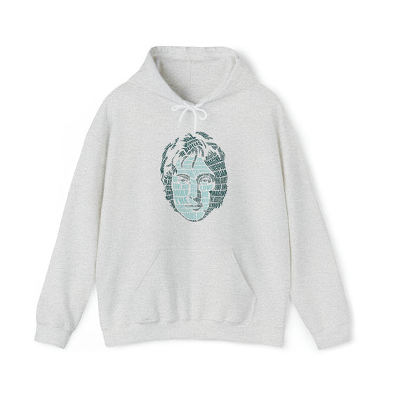 John Lennon | Unisex Hooded Hoodie Sweatshirt | Embrace Your Vibe | Calligram Word Design