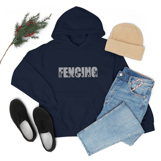 Fencing Sport Sweatshirt | Unisex Hooded Hoodie Sweatshirt