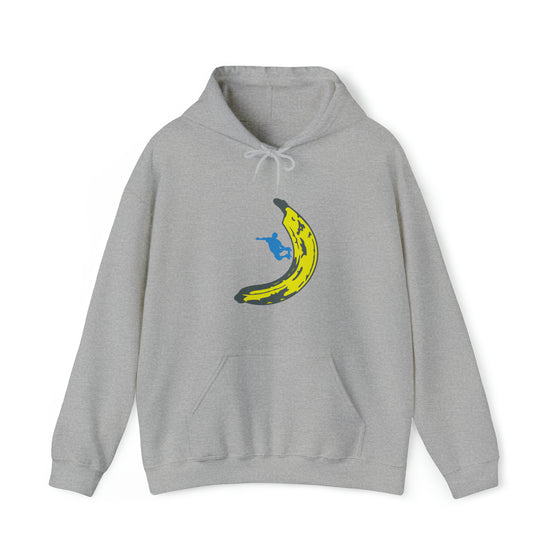 Banana Skateboard Skateboarding | Abstract | Minimalist | Modern | Unisex Hooded Hoodie Sweatshirt | Embrace Your Vibe