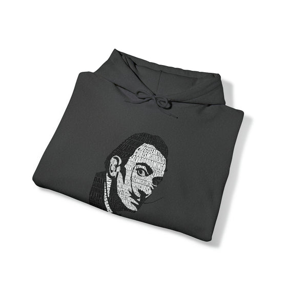 Salvador Dali Artist | Unisex Hooded Hoodie Sweatshirt  | Calligram Word Design