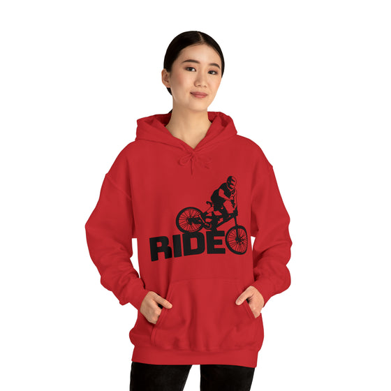 Bike Sweatshirt | MTB Mountain Bike Ride Biking | Unisex Hooded Hoodie Sweatshirt