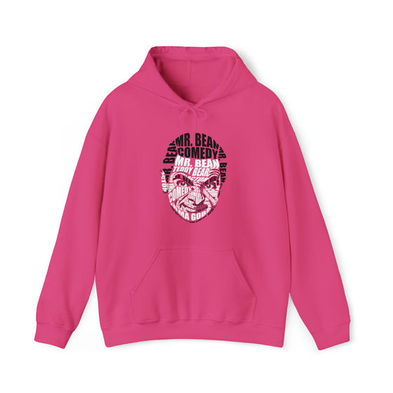 Mr Bean | Unisex Hooded Hoodie Sweatshirt  | Calligram Word Design