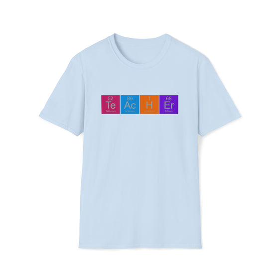 Science Teacher Shirt | Chemistry Periodic Table Elements  | Unisex Soft Style Tee T-Shirt | Science Technology