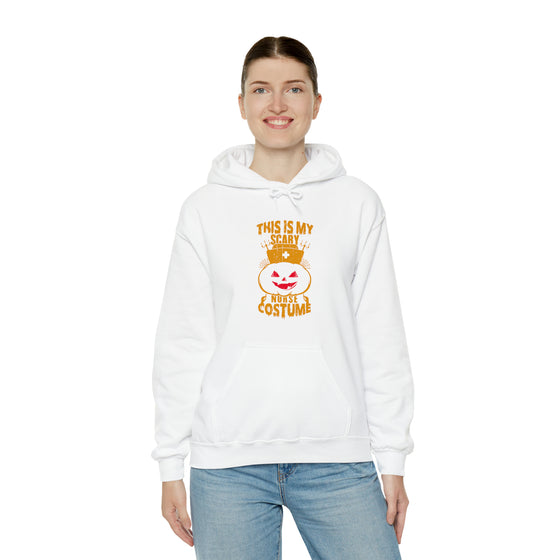 Halloween Sweatshirt | This Is My Scary Nurse Costume | Unisex Hooded Hoodie Sweatshirt