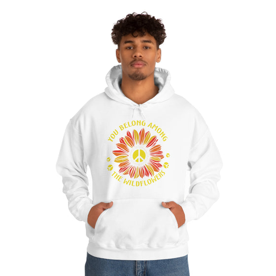 Among Wildflowers | Unisex Hooded Sweatshirt | Embrace Your Vibe