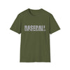 Baseball Sporting Name Athlete Silhouettes  |  Unisex Soft Style T-Shirt | Embrace Your Vibe