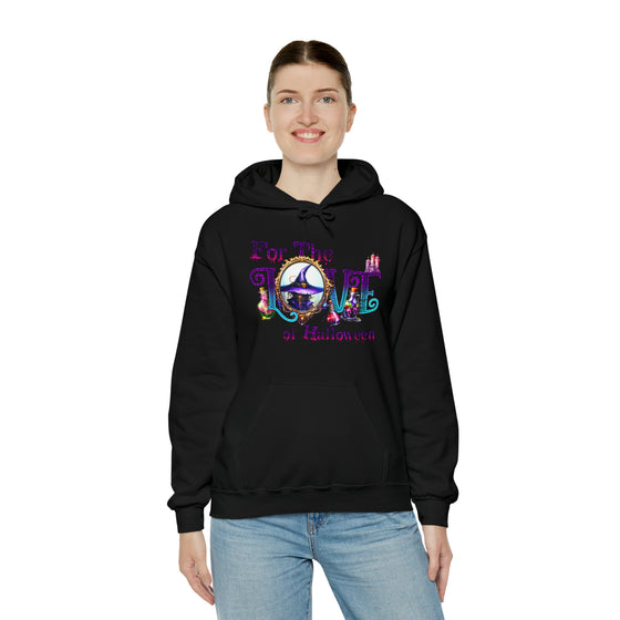 Halloween Sweatshirt |For The Love Of Halloween | Unisex Hooded Hoodie Sweatshirt