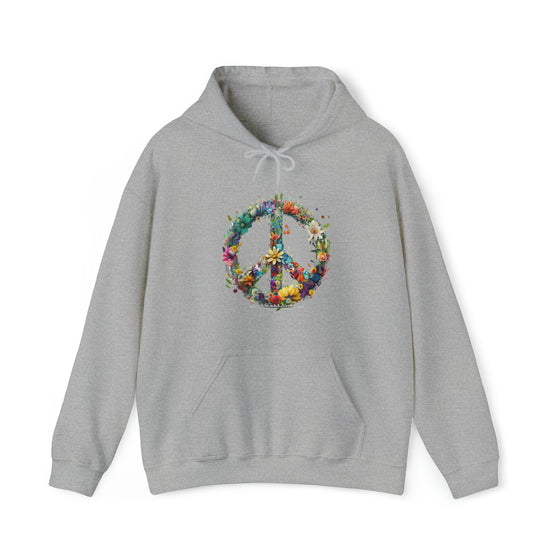 Flower Piece Symbol Sweatshirt | Watercolor Unisex Hooded Hoodie Sweatshirt