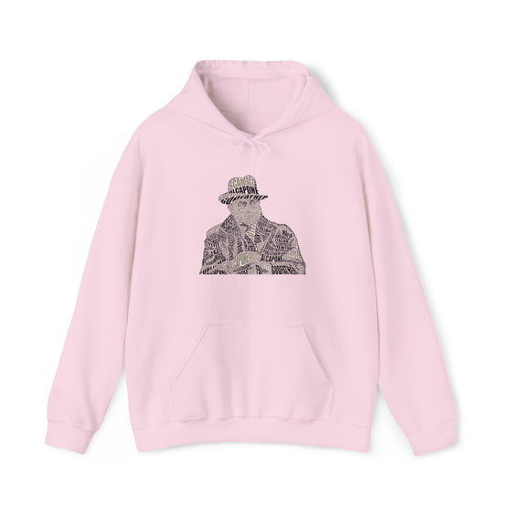 Al Capone | Unisex Hooded Hoodie Sweatshirt | Embrace Your Vibe | Calligram Word Design