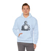 Michael Jordan Basketball | Unisex Hooded Hoodie Sweatshirt  | Calligram Word Design