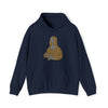Mona Lisa France | Unisex Hooded Hoodie Sweatshirt  | Calligram Word Design
