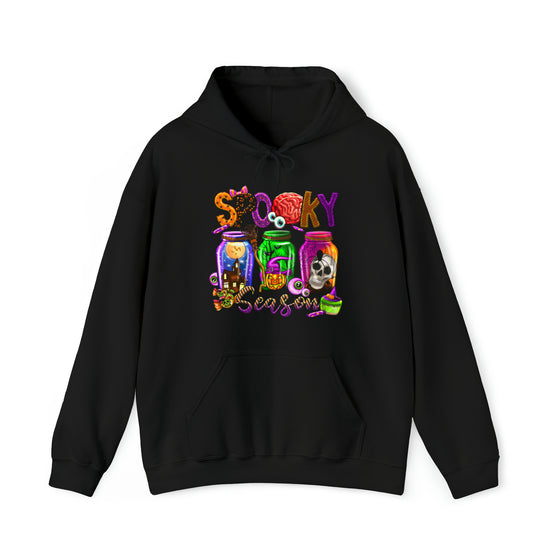 Halloween Sweatshirt | Spooky Season Specimen Jars | Unisex Hooded Hoodie Sweatshirt