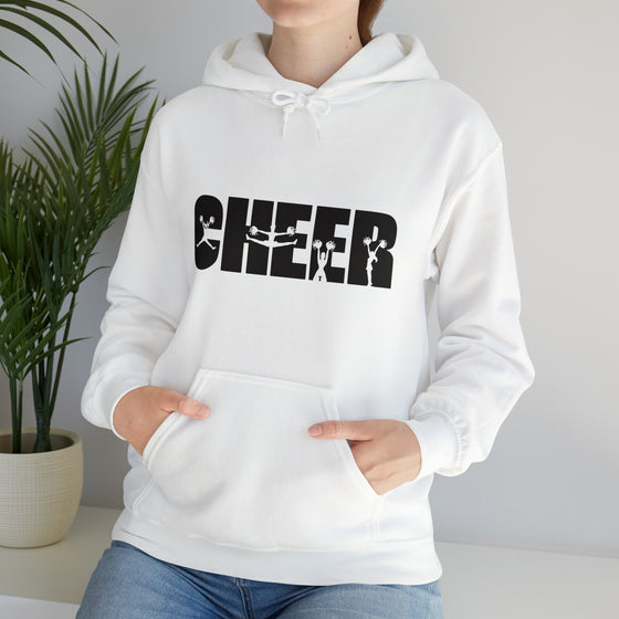 Cheer Team Sweatshirt Silhouette Sports Name | Unisex Hooded Hoodie Sweatshirt