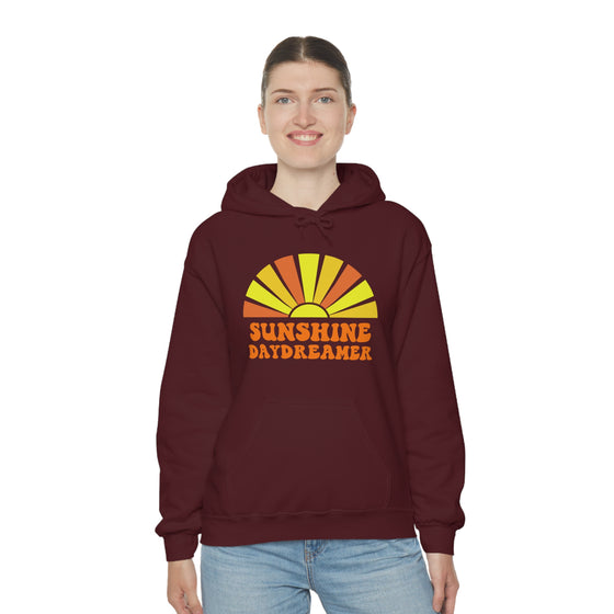 Chill Stitch – Sunshine Day Dreamer - Unisex Hooded Hoodie Sweatshirt – Embrace Your Vibe