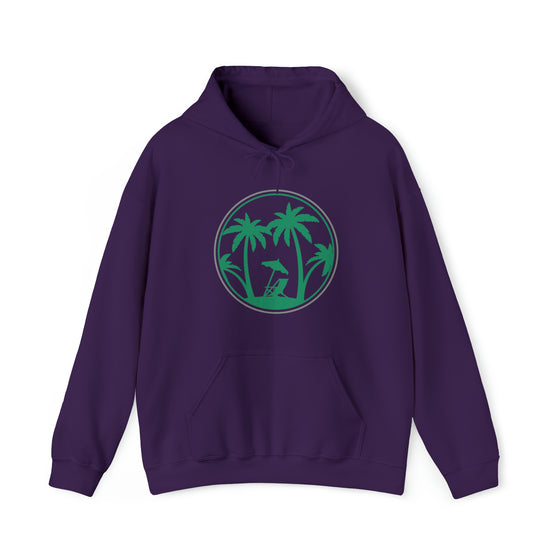 Beach Sweatshirt | Tree of Life Palm Beach | Unisex Hooded Hoodie Sweatshirt