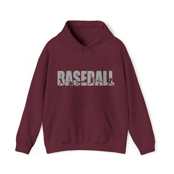 Baseball Silhouette Sport | Unisex Hooded Hoodie Sweatshirt | Embrace Your Vibe