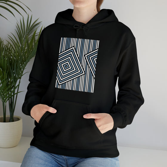 Abstract Shapes V30 BOHO Line Art | Abstract | Minimalist | Modern  Unisex Hooded Hoodie Sweatshirt | Embrace Your Vibe