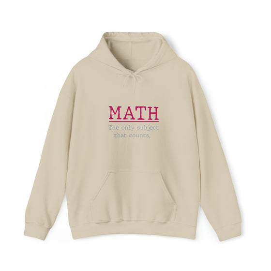 Math Teacher Sweatshirt | Math Only Counts Teacher Mathematics | Unisex Hooded Hoodie Sweatshirt |  Science Technology