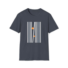  Abstract Bar Lines Trapped Dots Shapes V23  |  Unisex Soft Style Tee T-Shirt | Embrace Your Vibe