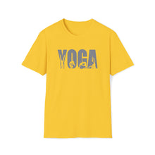  Yoga Shirt | Yoga Relaxation Downward Dog Athlete Silhouettes | Unisex Soft Style T-Shirt