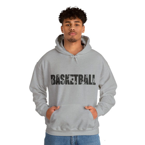Basketball B-Ball Silhouette Sport | Unisex Hooded Hoodie Sweatshirt | Embrace Your Vibe