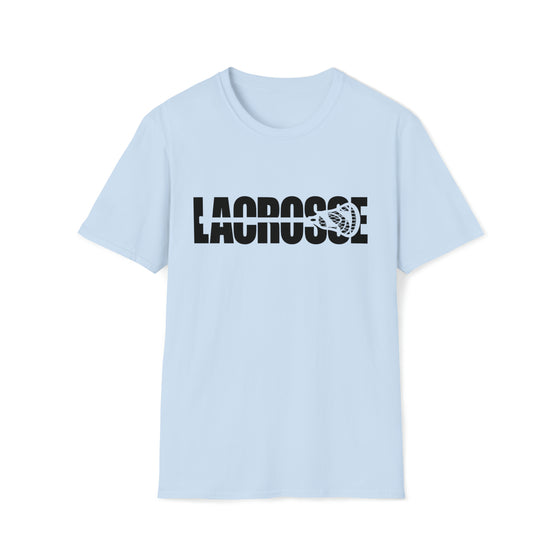 Lacrosse Shirt | Intercrosse Athlete Silhouettes | Unisex Soft Style T-Shirt
