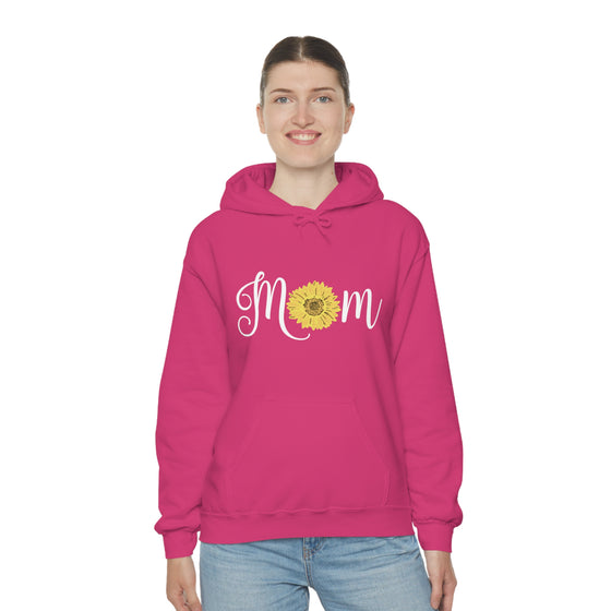 Chill Stitch – Mom Sunflower - Unisex Hooded Hoodie Sweatshirt – Embrace Your Vibe