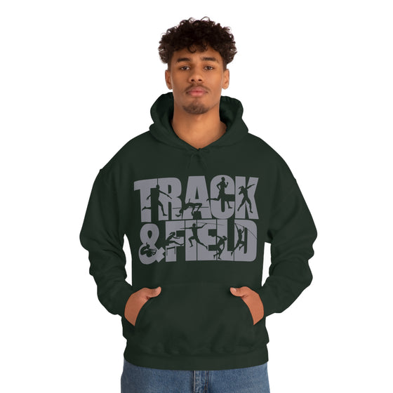 Chill Stitch – Track & Field Sport - Unisex Hooded Hoodie Sweatshirt – Embrace Your Vibe