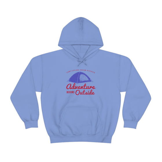 Chill Stitch – Outside Your Tent Adventure - Unisex Hooded Hoodie Sweatshirt – Embrace Your Vibe