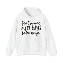  Beach Sweatshirt | Boat Waves Sun Rays Lake Days Beach Life | Unisex Hooded Hoodie Sweatshirt