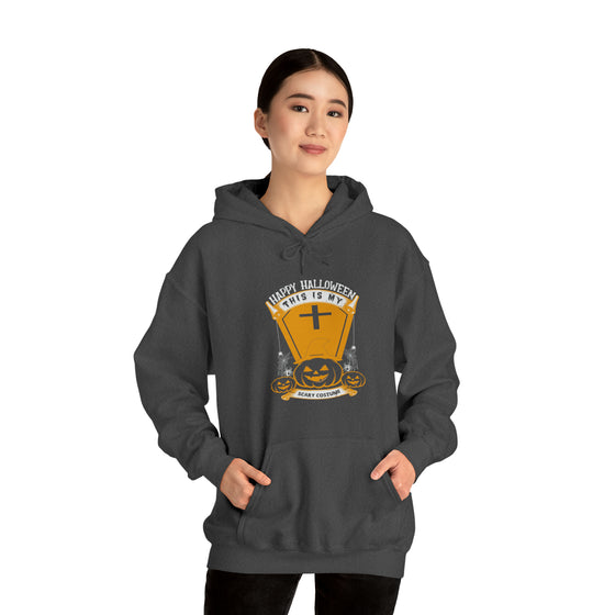 Halloween Sweatshirt | This Is My Scary Costume | Unisex Hooded Hoodie Sweatshirt