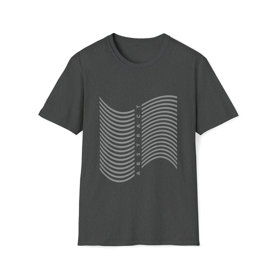 Abstract Wave Lines Shapes V3 | Unisex Soft Style Tee T-Shirt |  Embrace Your Vibe