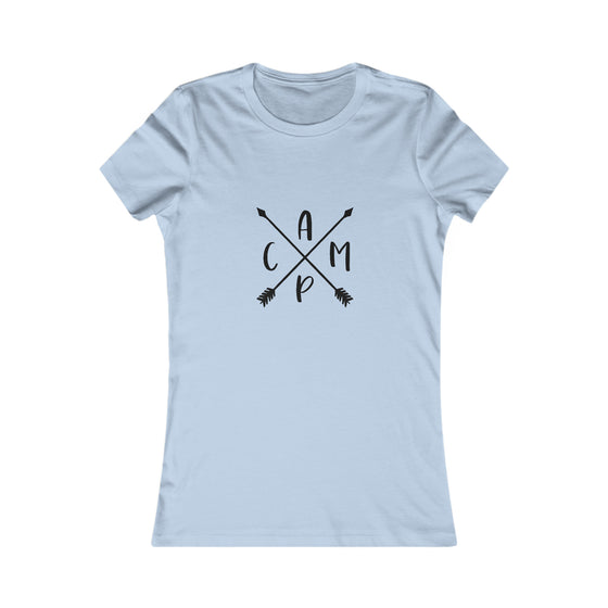 Camp Arrows Logo Camping | Women’s Bella Canvas |  Soft Style Tee T-Shirt | Chill Stitch Clothing