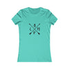 Camp Arrows Logo Camping | Women’s Bella Canvas |  Soft Style Tee T-Shirt | Chill Stitch Clothing