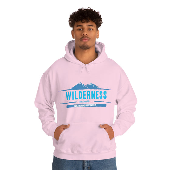 Chill Stitch – Wilderness Road Less Traveled - Unisex Hooded Hoodie Sweatshirt – Embrace Your Vibe