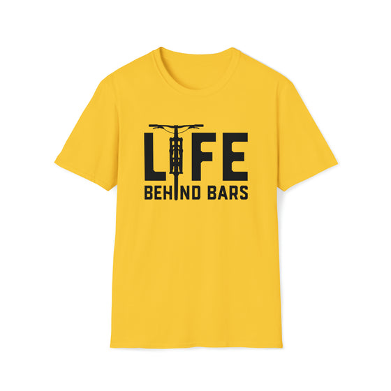 Bike Shirt | MTB Mountain Bike Life Behind Bars Biking Freedom | Unisex Soft Style Tee T-Shirt