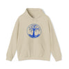 Beach Hoodie | Tree of Life Blues | Unisex Hooded Hoodie Sweatshirt