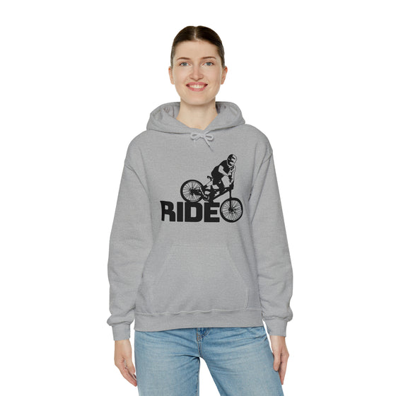 Bike Sweatshirt | MTB Mountain Bike Ride Biking | Unisex Hooded Hoodie Sweatshirt