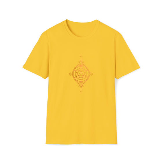 Abstract Diamond Seeing Eye Shapes V35  |  Unisex Soft Style Tee T-Shirt  |  Embrace Your Vibe