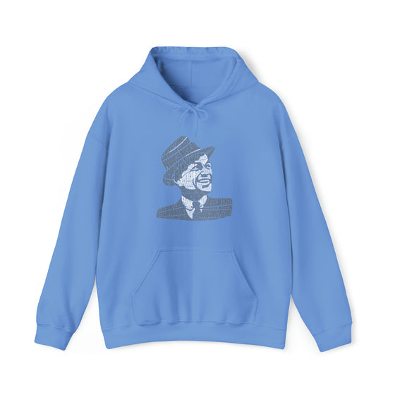 Frank Sinatra | Unisex Hooded Hoodie Sweatshirt | Embrace Your Vibe | Calligram Word Design