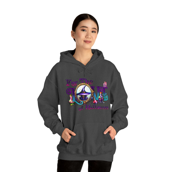 Halloween Sweatshirt |For The Love Of Halloween | Unisex Hooded Hoodie Sweatshirt