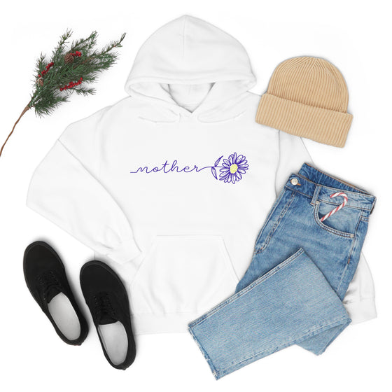 Chill Stitch – Mother Flower Stem - Unisex Hooded Hoodie Sweatshirt – Embrace Your Vibe