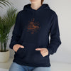 Abstract Shapes V36 Mystical Bird | Abstract | Minimalist | Modern  Unisex Hooded Hoodie Sweatshirt | Embrace Your Vibe