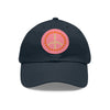 Daisy Peace Sign Leather Patch Baseball Cap Hat