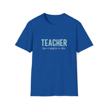  Teacher Life Shirt | Teaching Love Inspire Care | Unisex Soft Style Tee T-Shirt