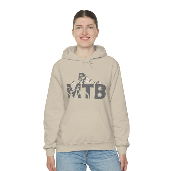 Chill Stitch – MTB Mountain Bike Mountains - Unisex Hooded Hoodie Sweatshirt – Embrace Your Vibe